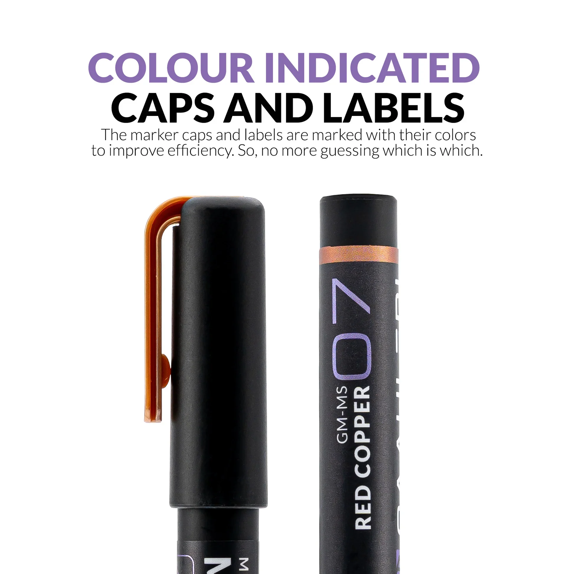 Metallic Series Markers Red Copper (Set of 6) - Image 7