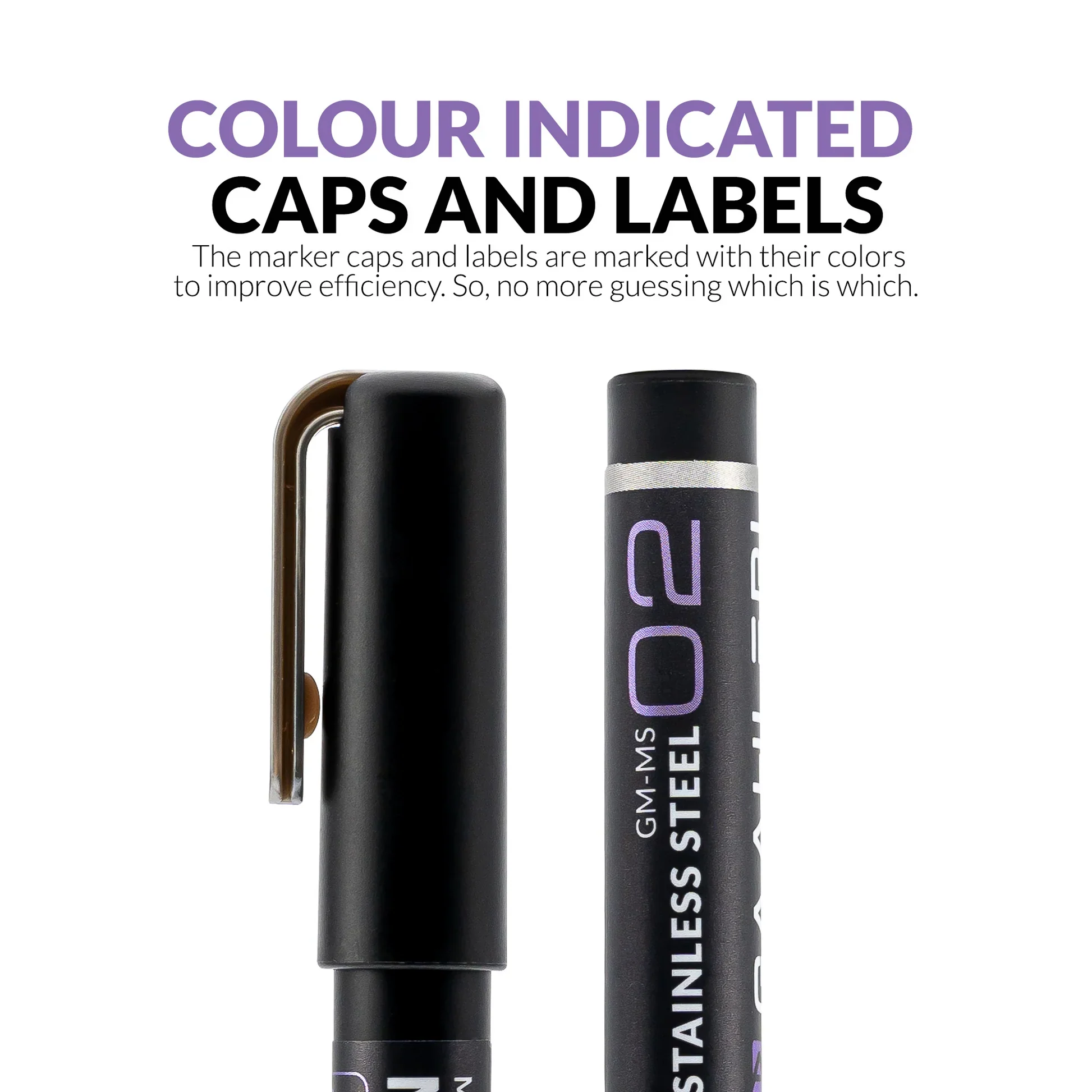 Metallic Series Markers Stainless Steel (Set of 6) - Image 7