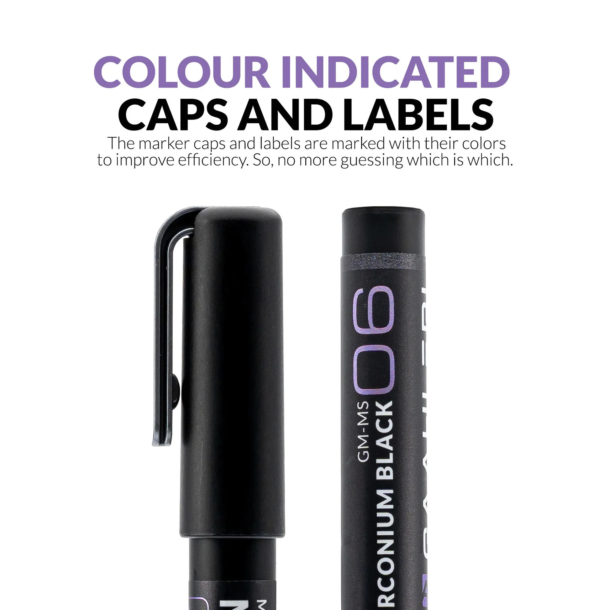Metallic Series Markers Zirconium Black (Set of 6) - Image 7