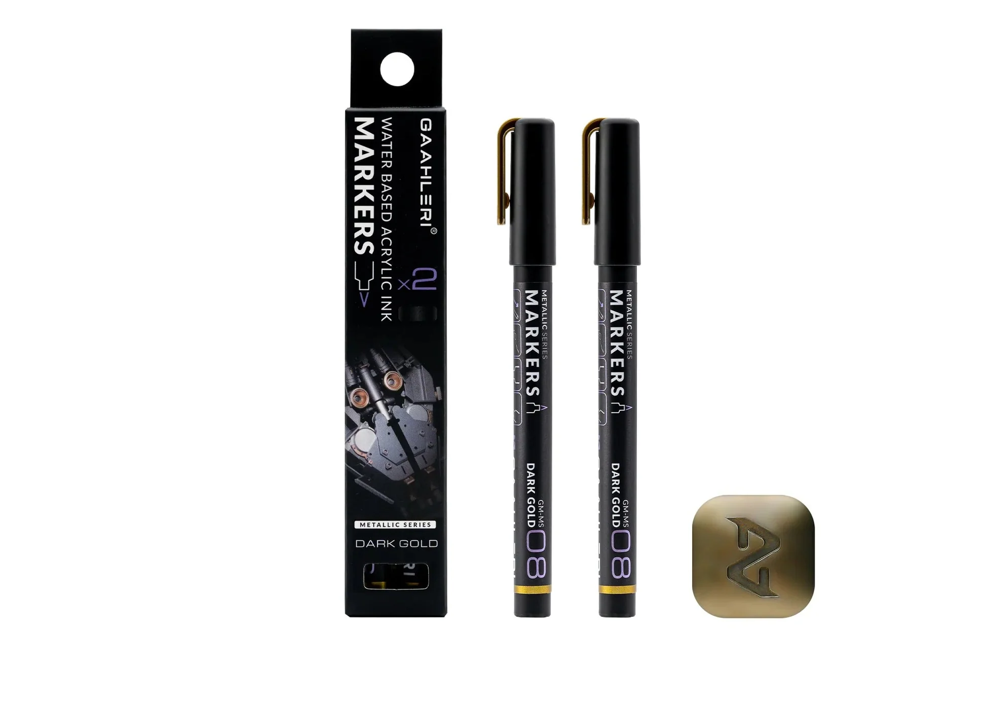 Metallic Series Markers Dark Gold (Set of 2)