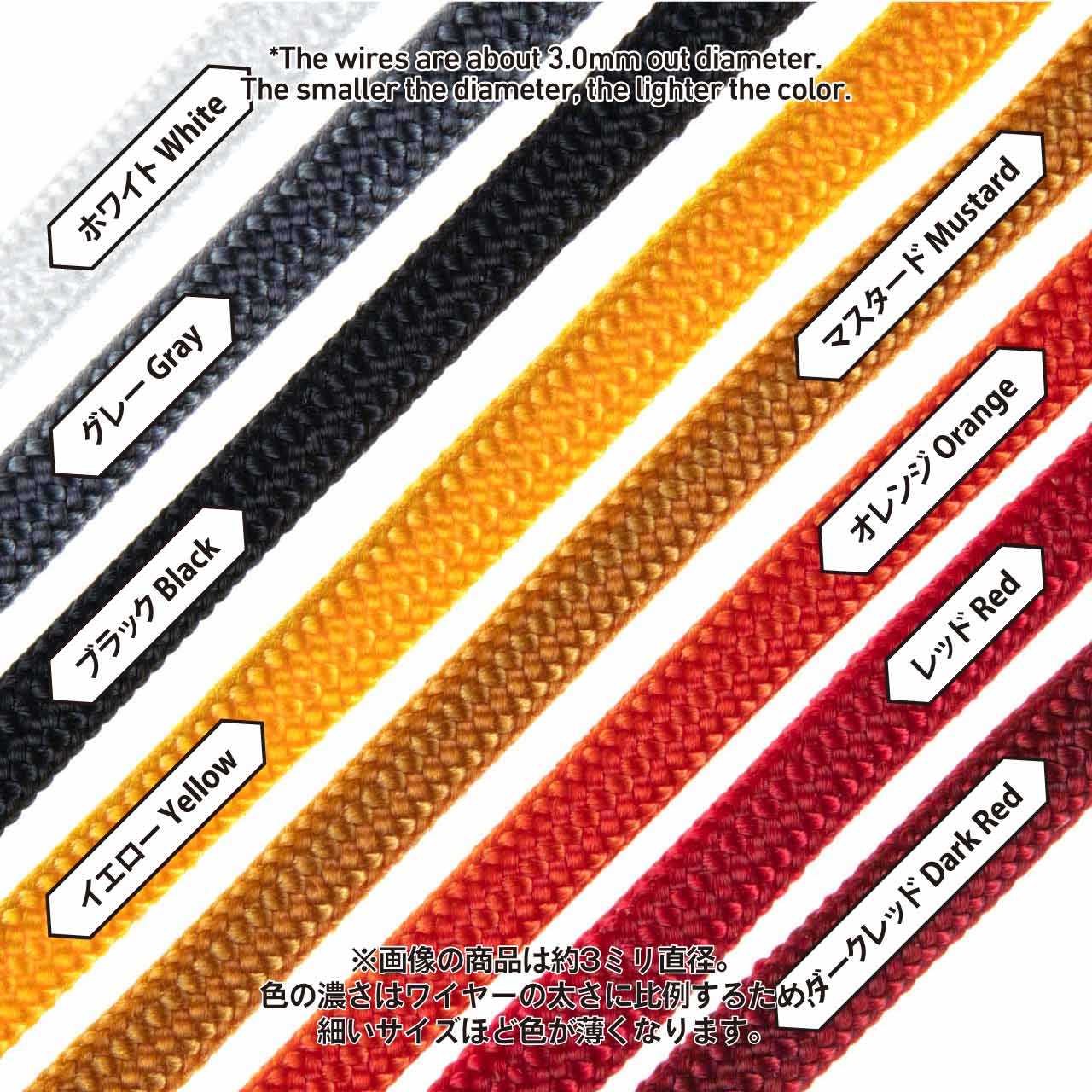 Mesh Wire Dark Red About 3.0mm(About 100cm) - Image 3