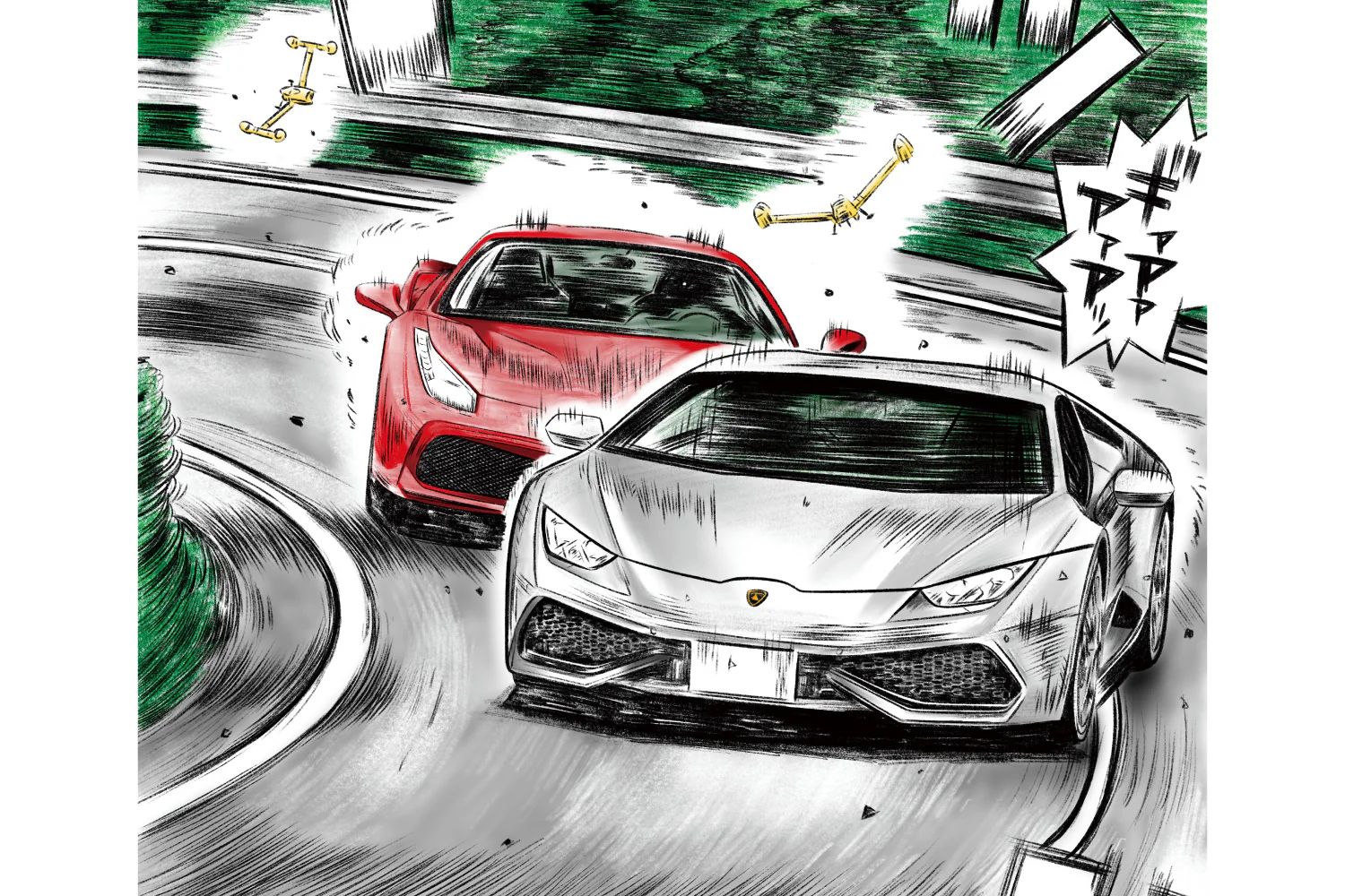 MF Ghost No. 5 Oishi Daigo's Lamborghini Huracan LP610-4 (Modified) 1/24 Scale Model Kit - Image 5