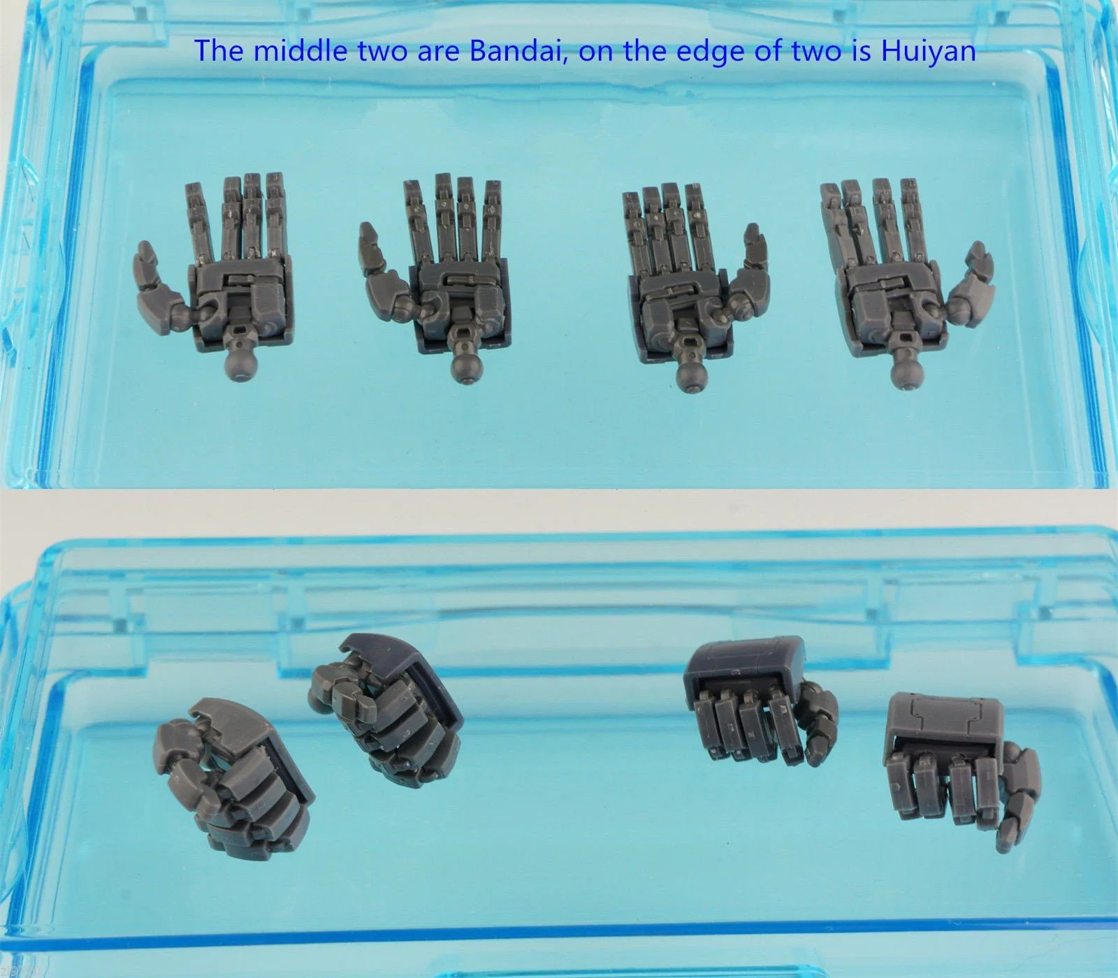 MG 1/100 all moving finger hands Full Action Palm - Image 3
