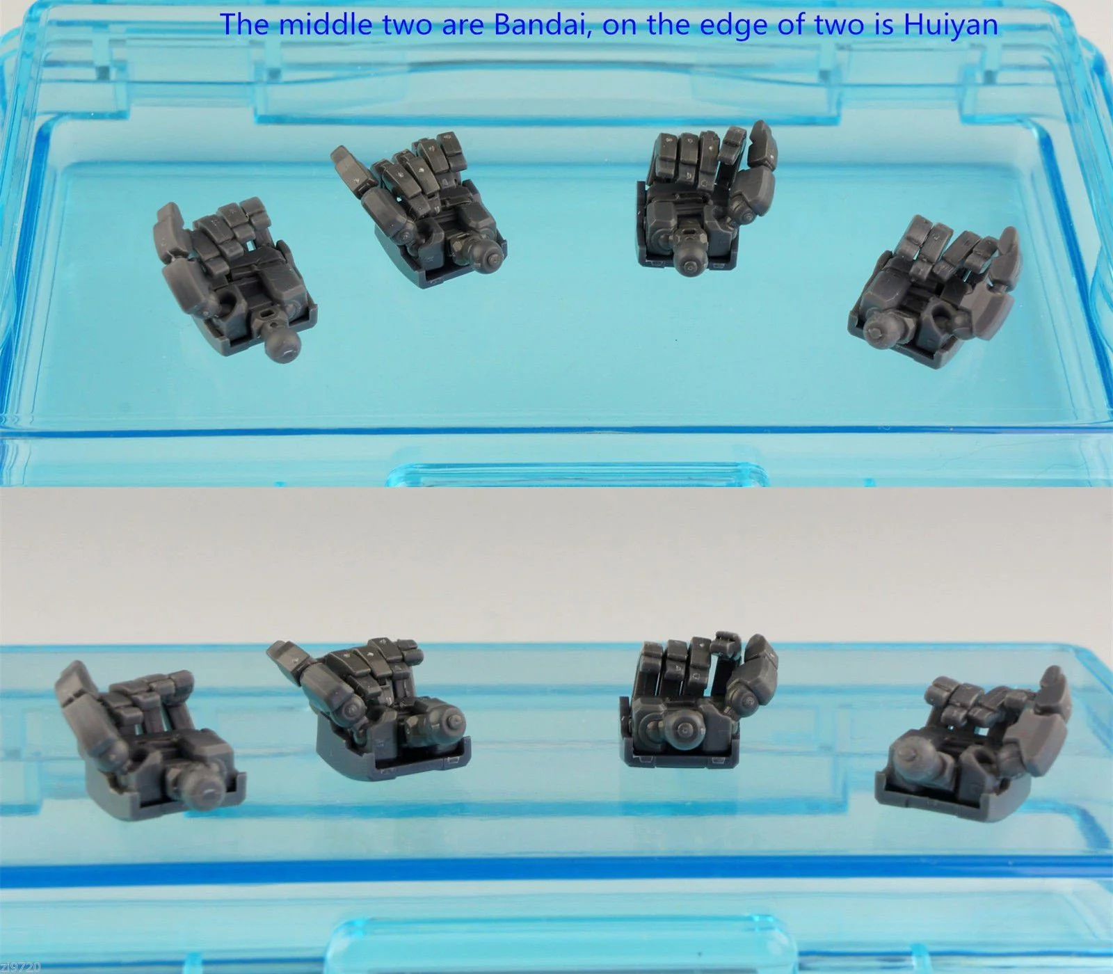 MG 1/100 all moving finger hands Full Action Palm - Image 4