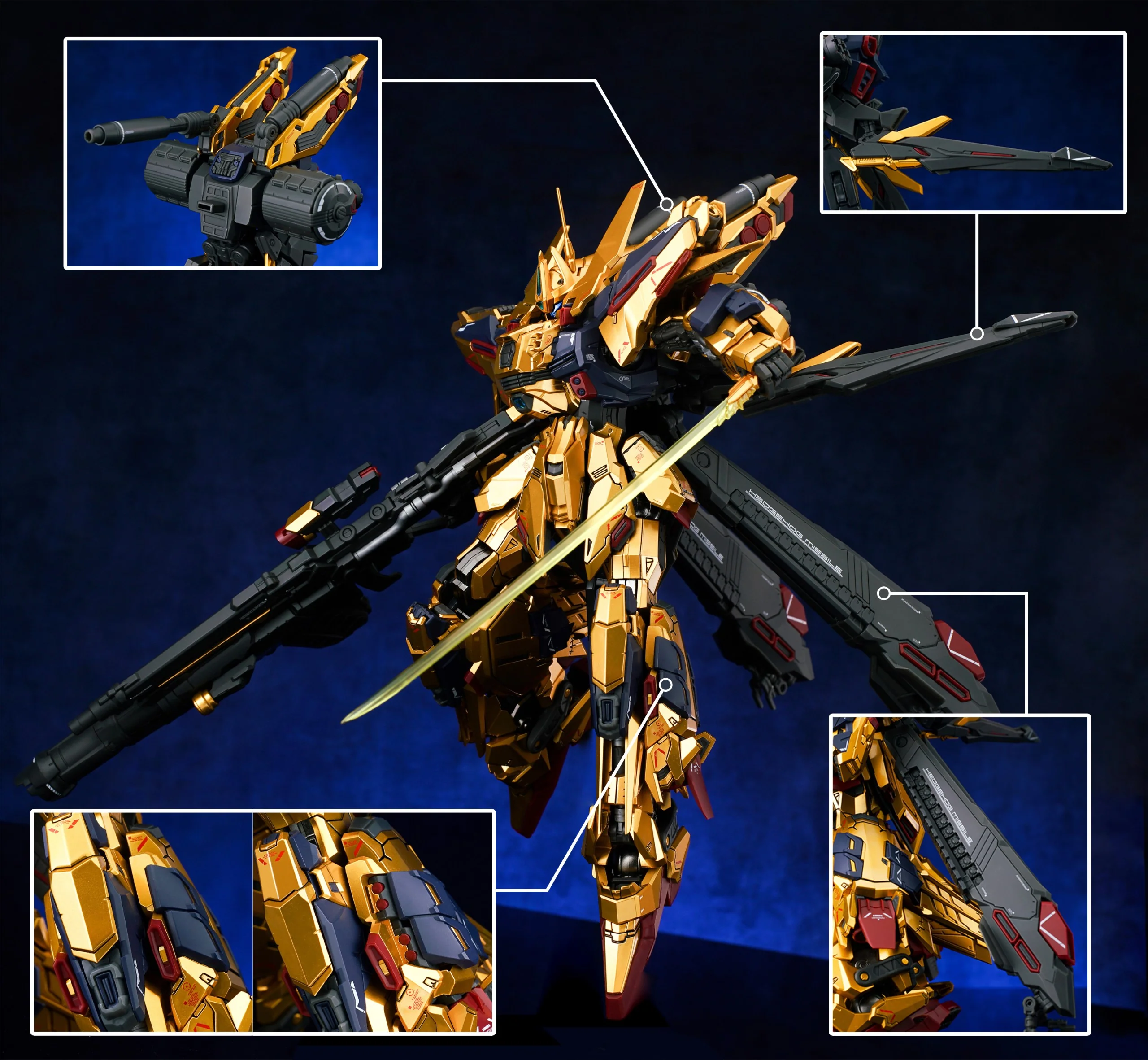MG 1/100 Golden Warrior Model Kit - Image 14