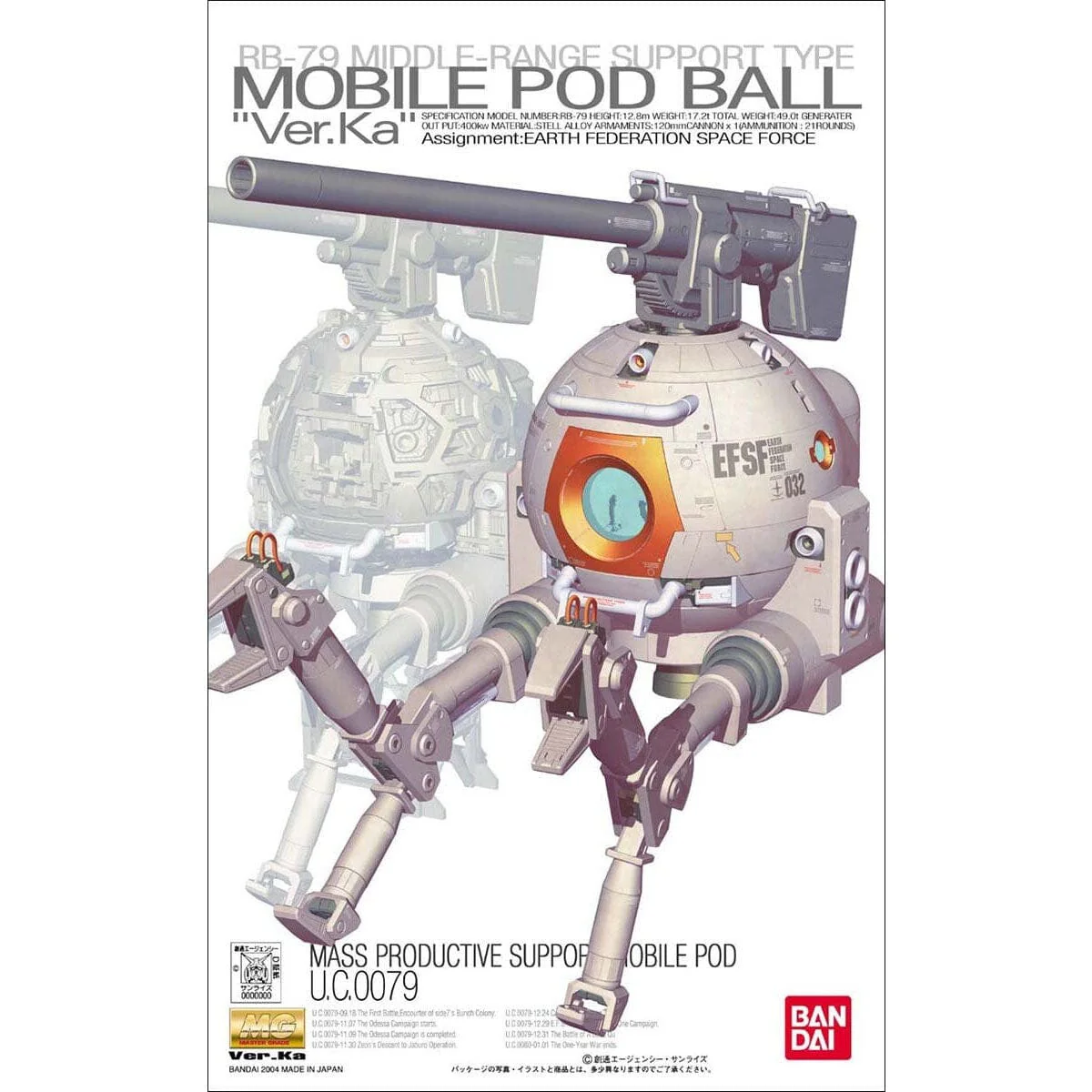 MG 1/100 Mobile Pod Ball (Ver. Ka) - Image 2