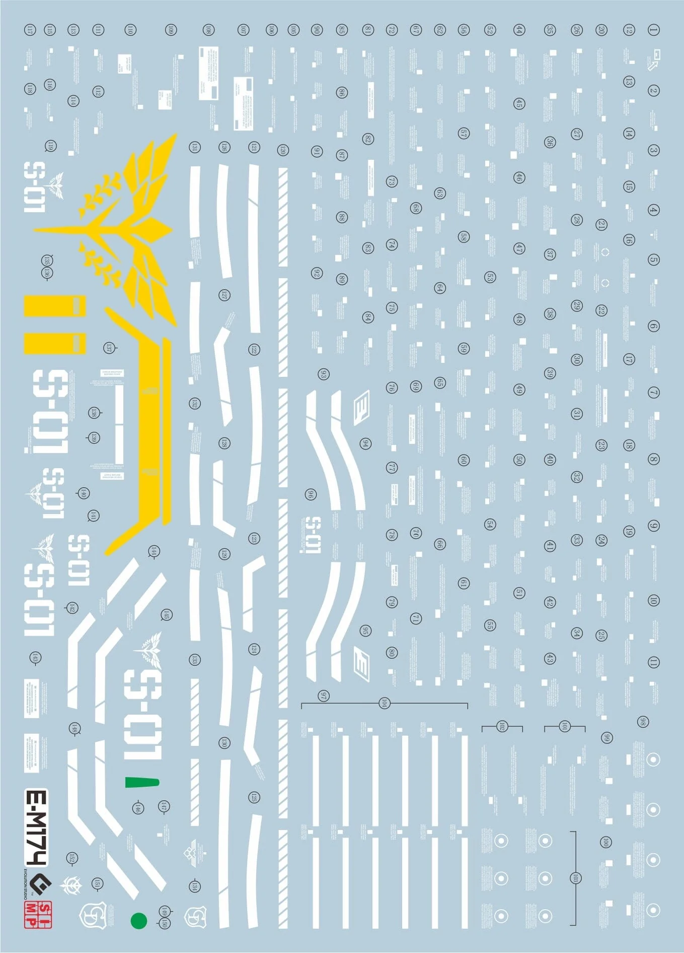 E03 MG Sazabi Ver. Ka Water Slide Decal - Image 2