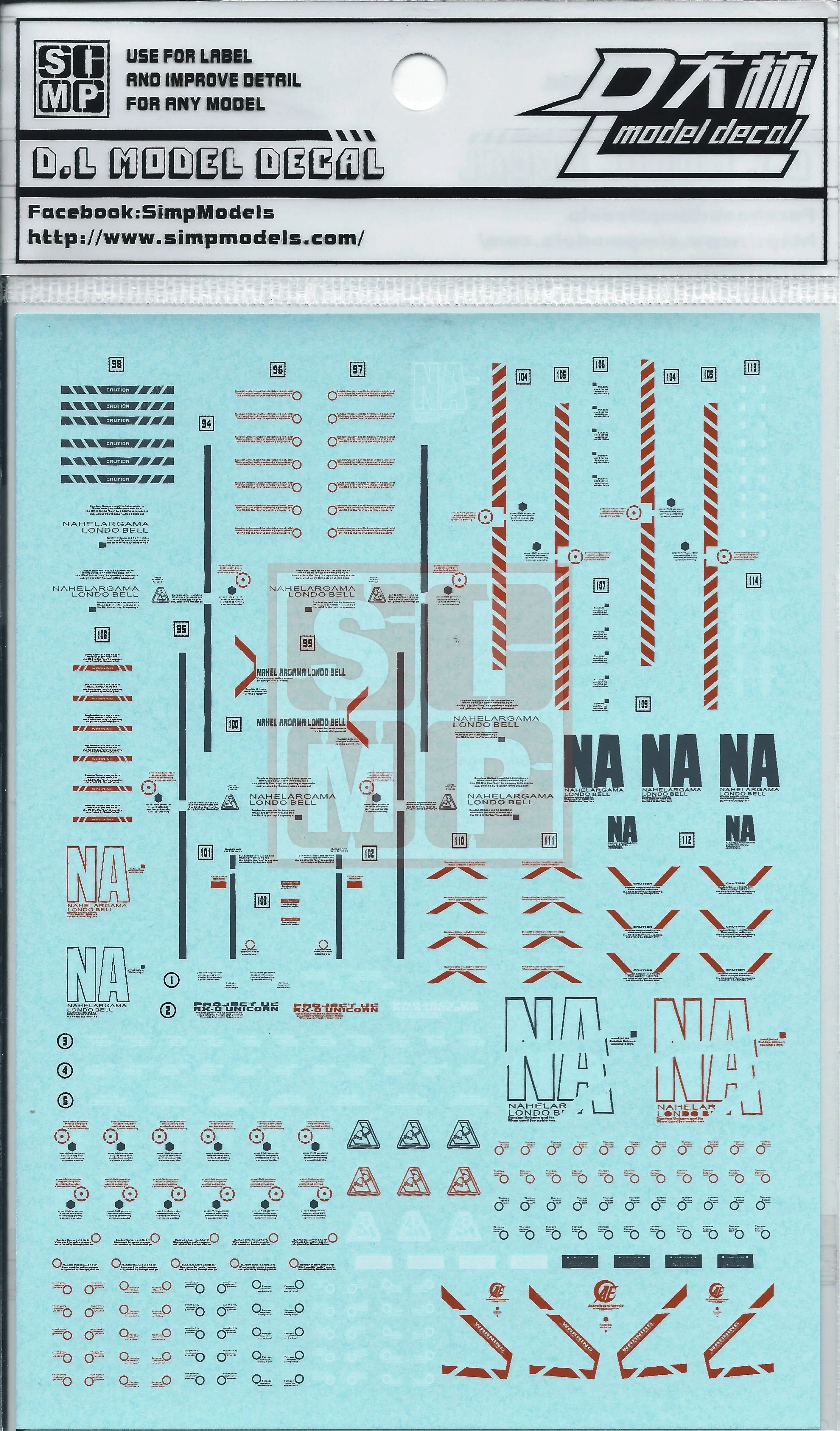 MG unicorn Full Armor Water Slide Decal - Image 2
