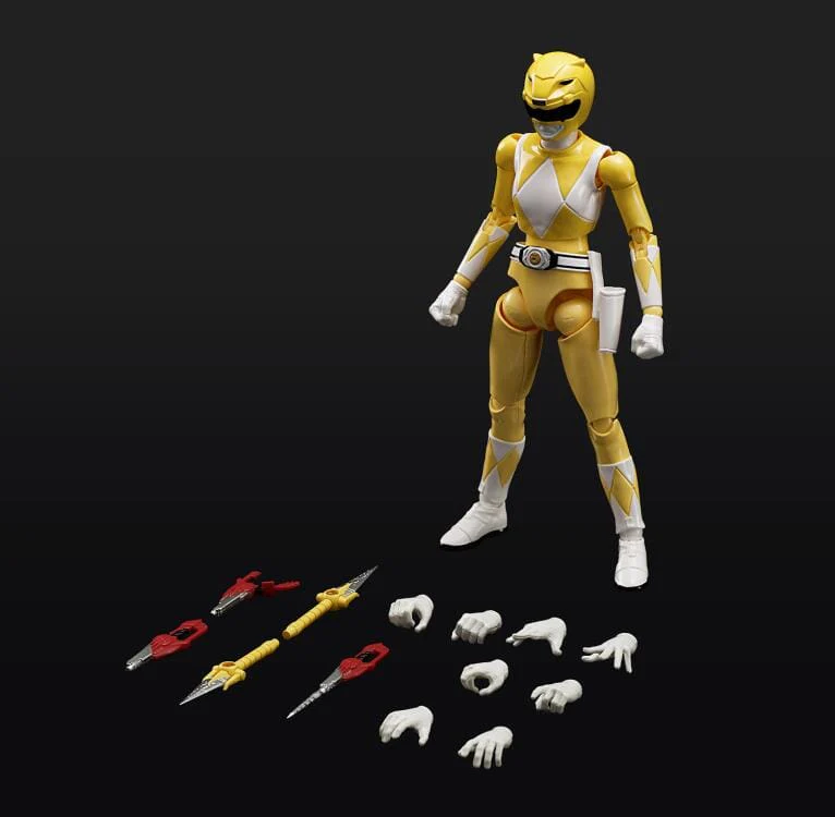Mighty Morphin Power Rangers Furai 32 Yellow Ranger Model Kit - Image 10