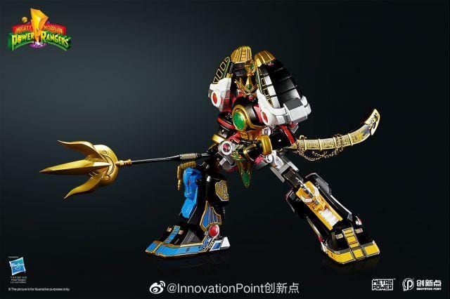 Mighty Morphin Power Rangers Metal Power Thunder Megazord Figure - Image 5