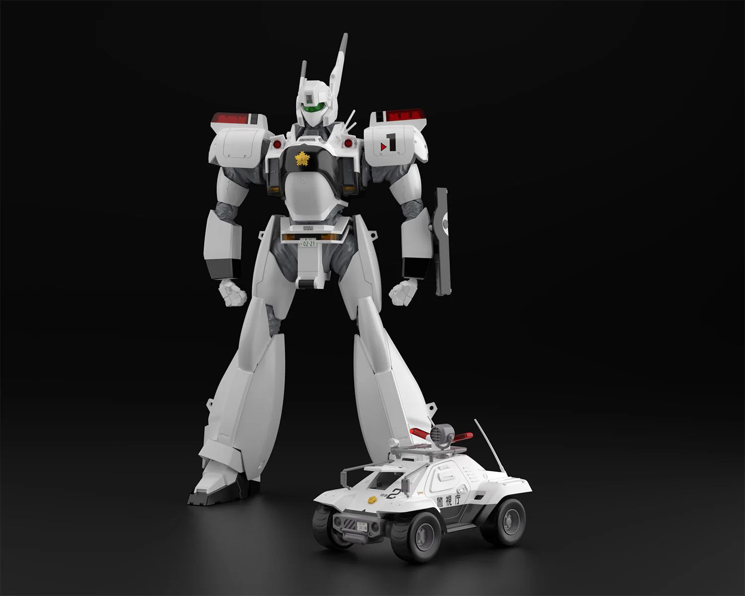 Mobile Police Patlabor AV-98 Ingram Unit 1 & Special Command Vehicle Type 98 1/43 Scale Model Kit - Image 12