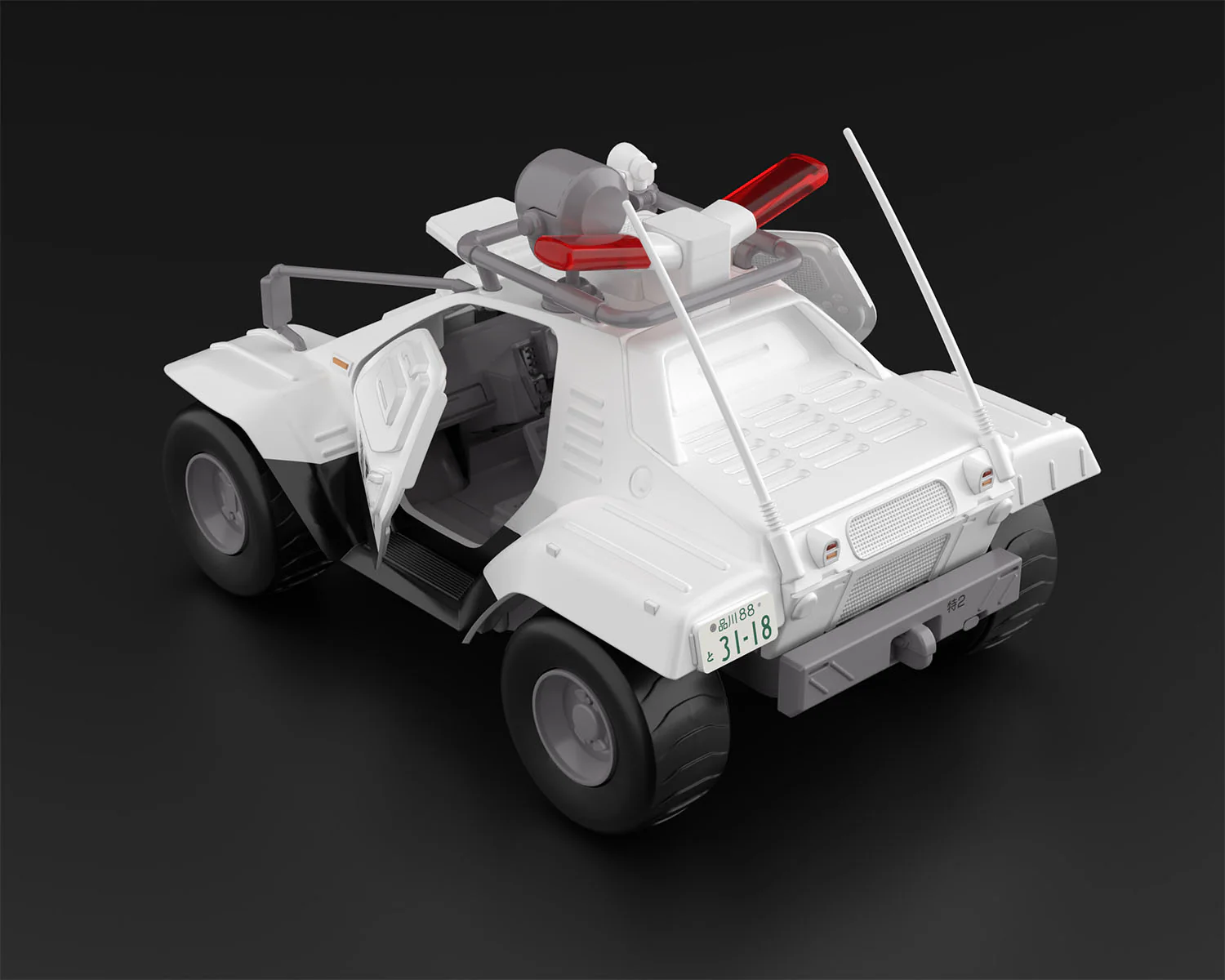 Mobile Police Patlabor AV-98 Ingram Unit 1 & Special Command Vehicle Type 98 1/43 Scale Model Kit - Image 16