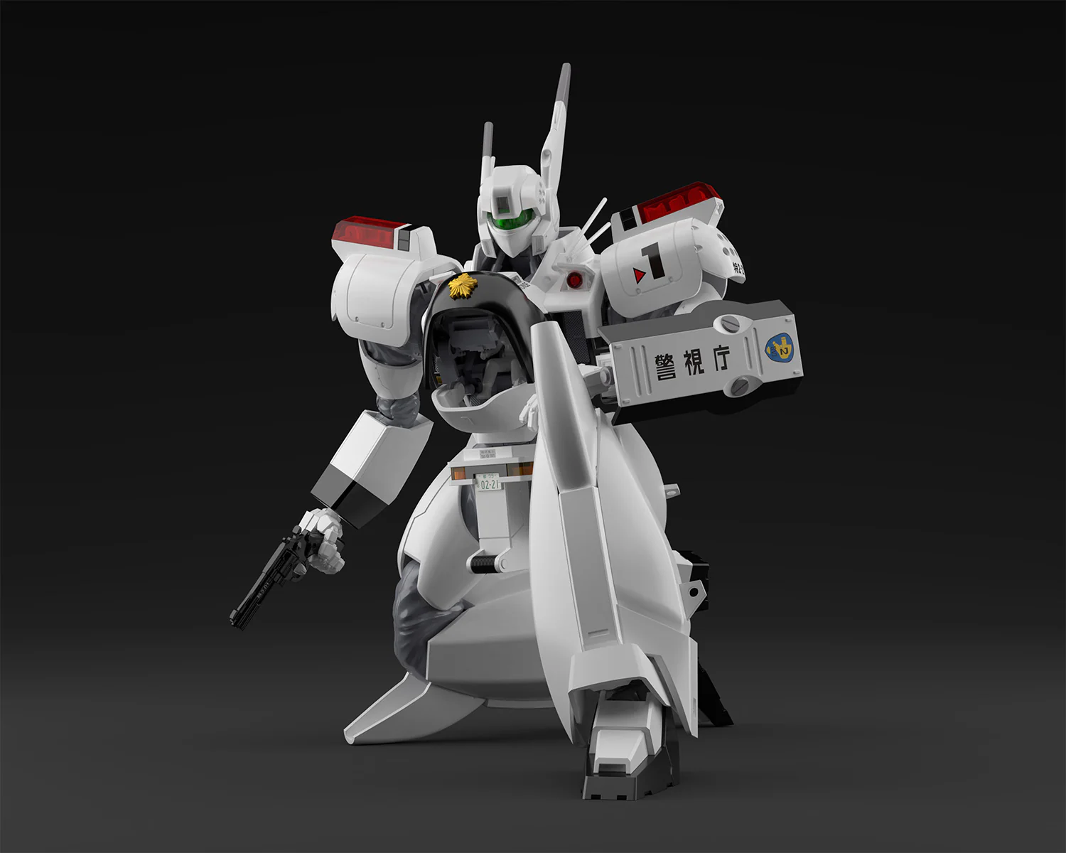 Mobile Police Patlabor AV-98 Ingram Unit 1 & Special Command Vehicle Type 98 1/43 Scale Model Kit - Image 7