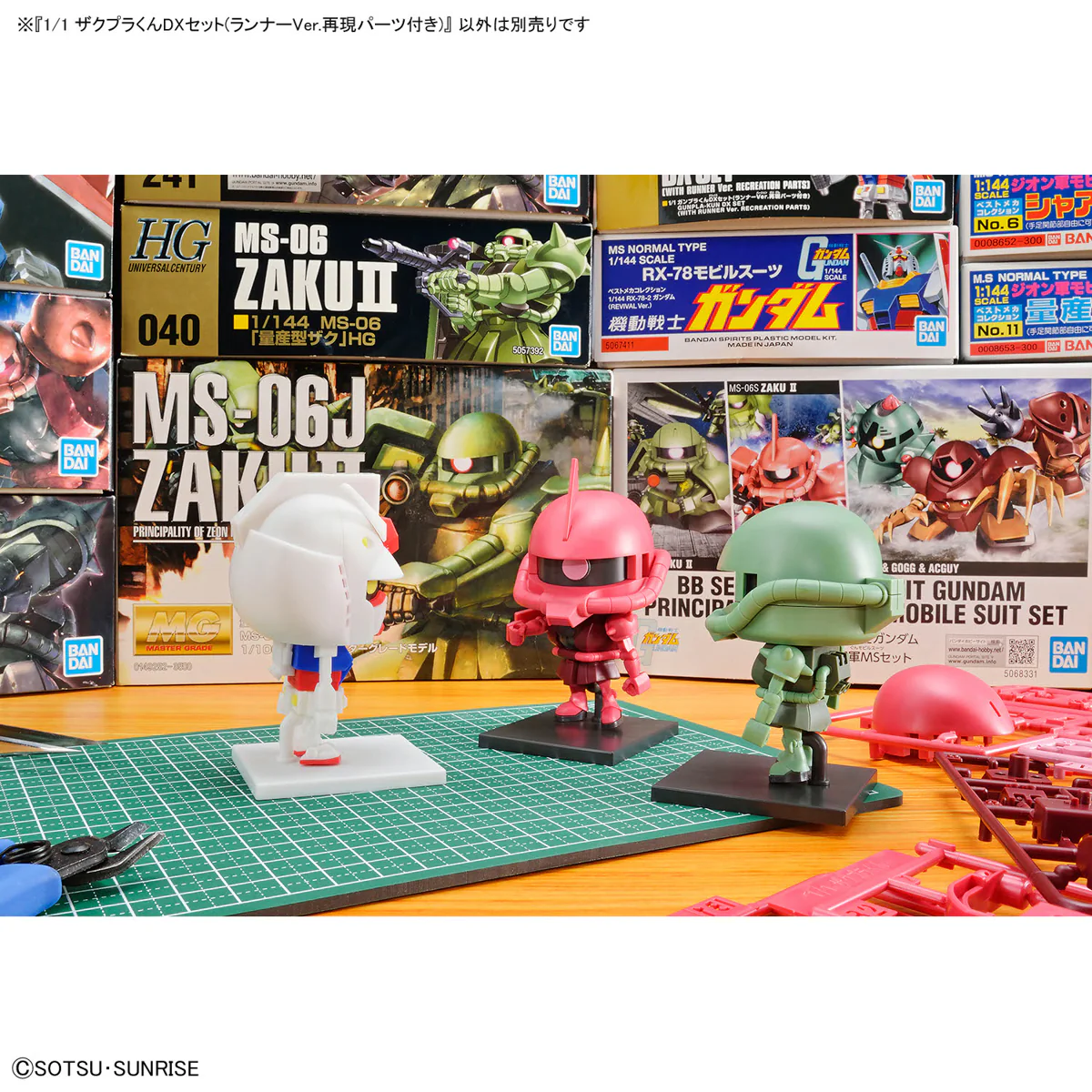 Mobile Suit Gundam Gunpla-kun Model Series Zakupla-kun (Runner Ver. with Reproduction Parts) 1/1 Scale Model Kit - Image 12