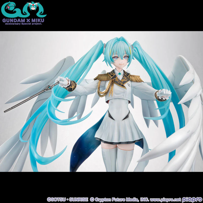 Mobile Suit Gundam 45th Anniversary x Hatsune Miku x Wing Gundam EW Lucrea Hatsune Miku 1/7 Scale Figure - Image 10