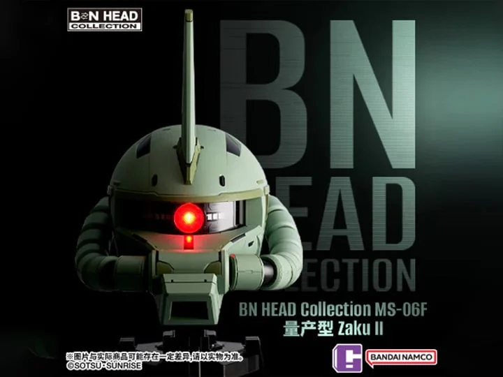 Mobile Suit Gundam BN Head Collection Vol.4 MS-06F Zaku II Head Sculpt