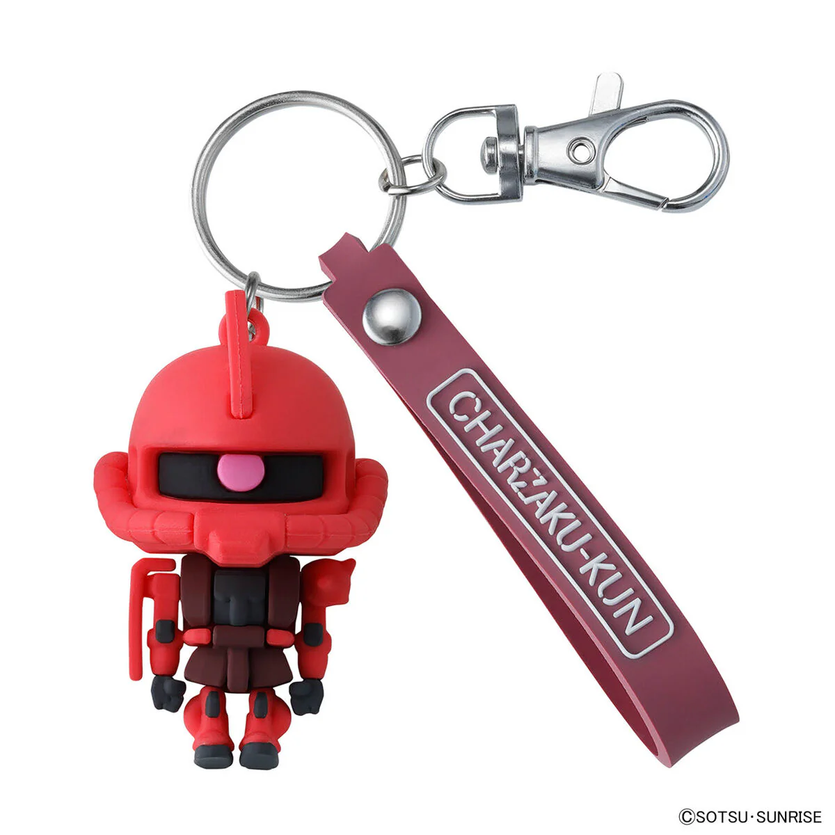 Mobile Suit Gundam CharZaku-kun Rubber Mascot Keychain - Image 2