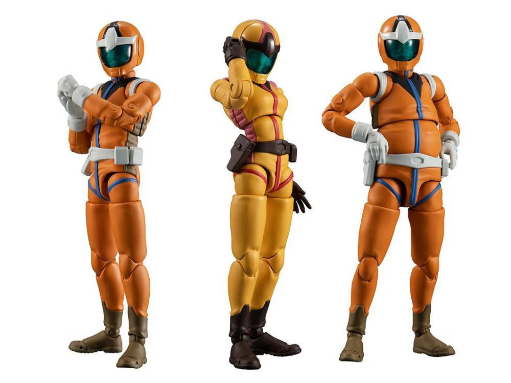 Mobile Suit Gundam G.M.G. Earth Federation Force 04, 05, 06 Sayla Mass Set of 3 Figures (With Bonus) - Image 3