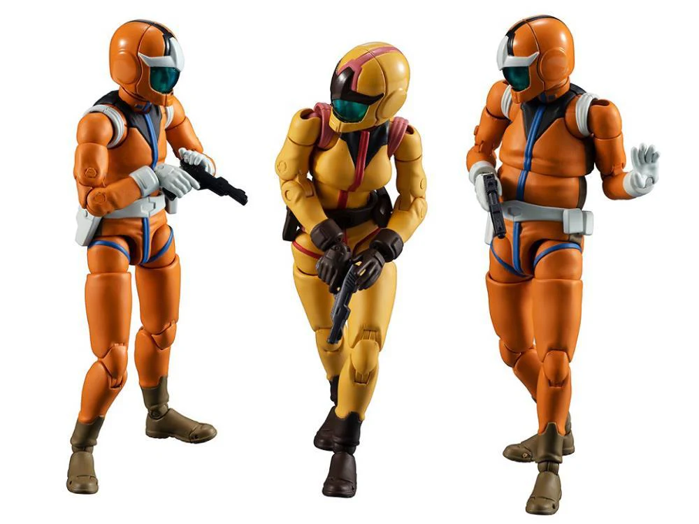 Mobile Suit Gundam G.M.G. Earth Federation Force 04, 05, 06 Sayla Mass Set of 3 Figures (With Bonus) - Image 4