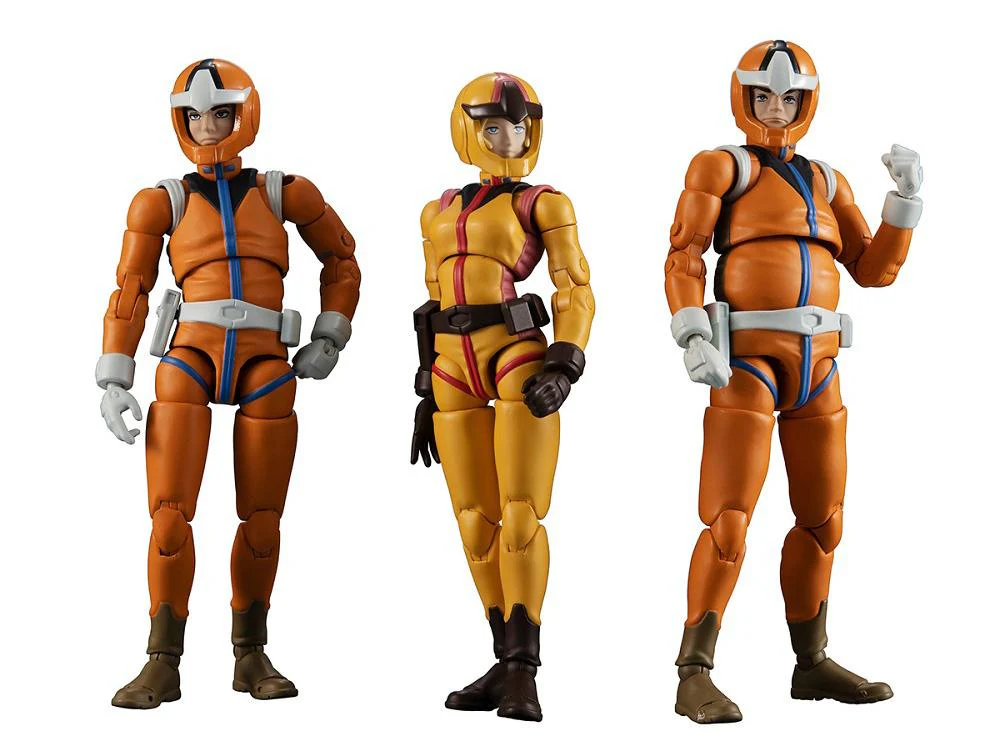 Mobile Suit Gundam G.M.G. Earth Federation Force 04, 05, 06 Sayla Mass Set of 3 Figures (With Bonus) - Image 6