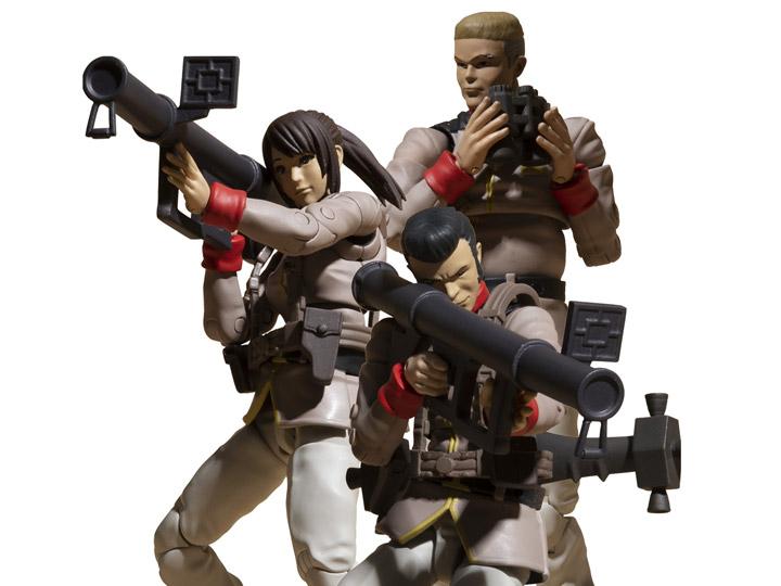 Mobile Suit Gundam G.M.G. Earth United Army Soldier Set with Bonus