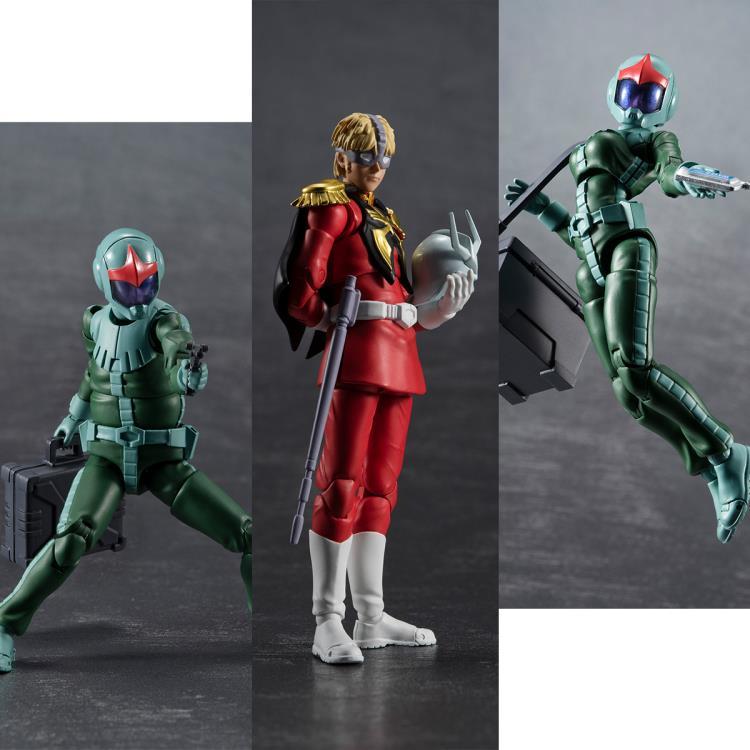Mobile Suit Gundam G.M.G. Principality of Zeon Standard Infantry Soldier and Char Aznable Set of 3 Figures - Image 4