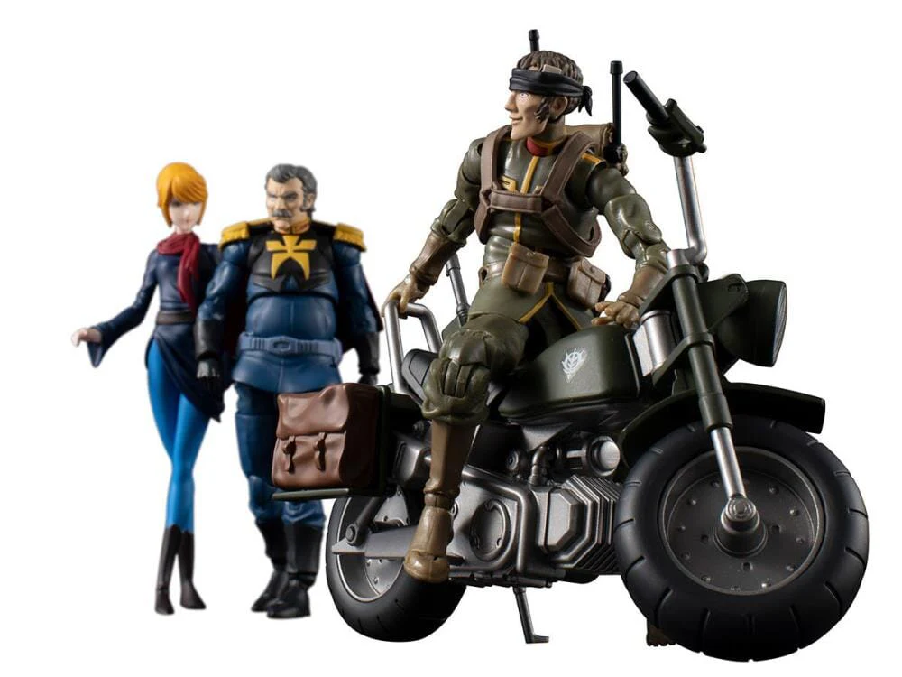 Mobile Suit Gundam G.M.G. Principality of Zeon Team Ramba Ral & Motorcycle Set (With Gift) - Image 11