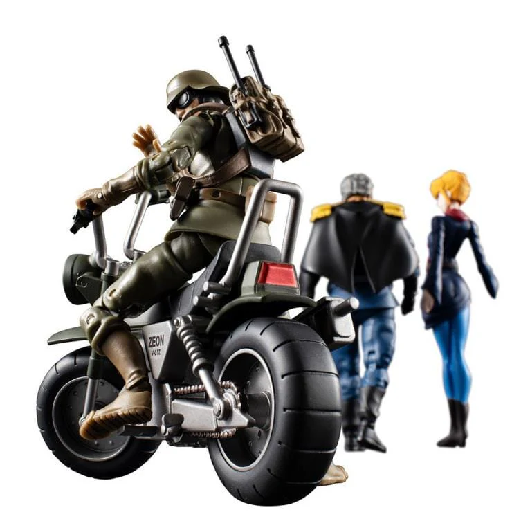 Mobile Suit Gundam G.M.G. Principality of Zeon Team Ramba Ral & Motorcycle Set (With Gift) - Image 12