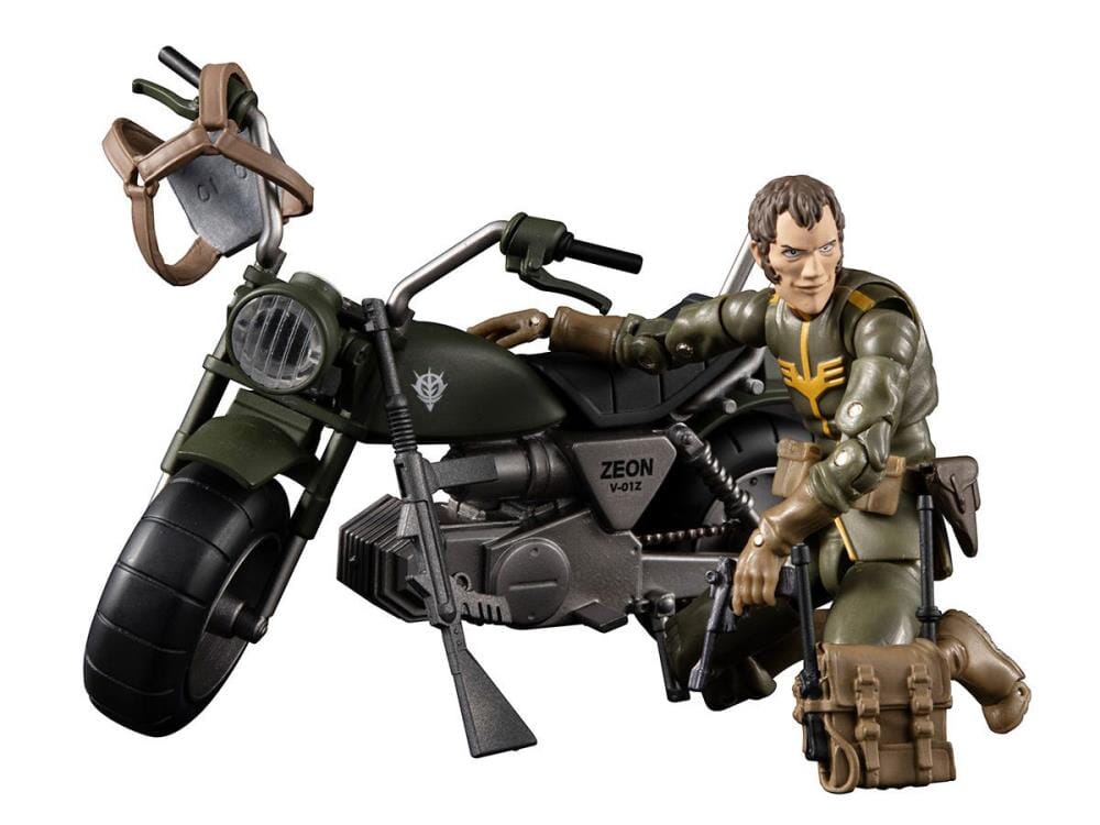 Mobile Suit Gundam G.M.G. Principality of Zeon Team Ramba Ral & Motorcycle Set (With Gift) - Image 13