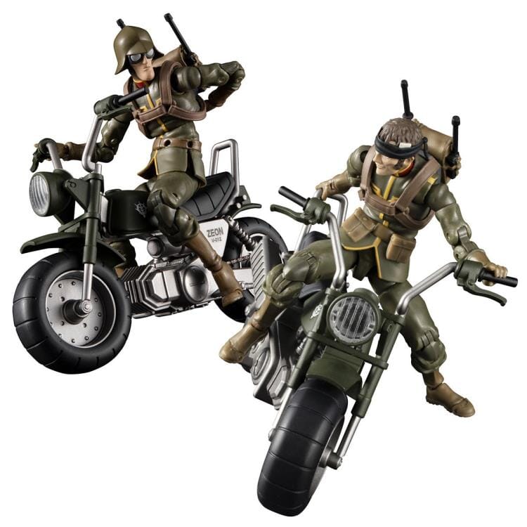 Mobile Suit Gundam G.M.G. Principality of Zeon 08 VSP General Soldier & Motorcycle - Image 5