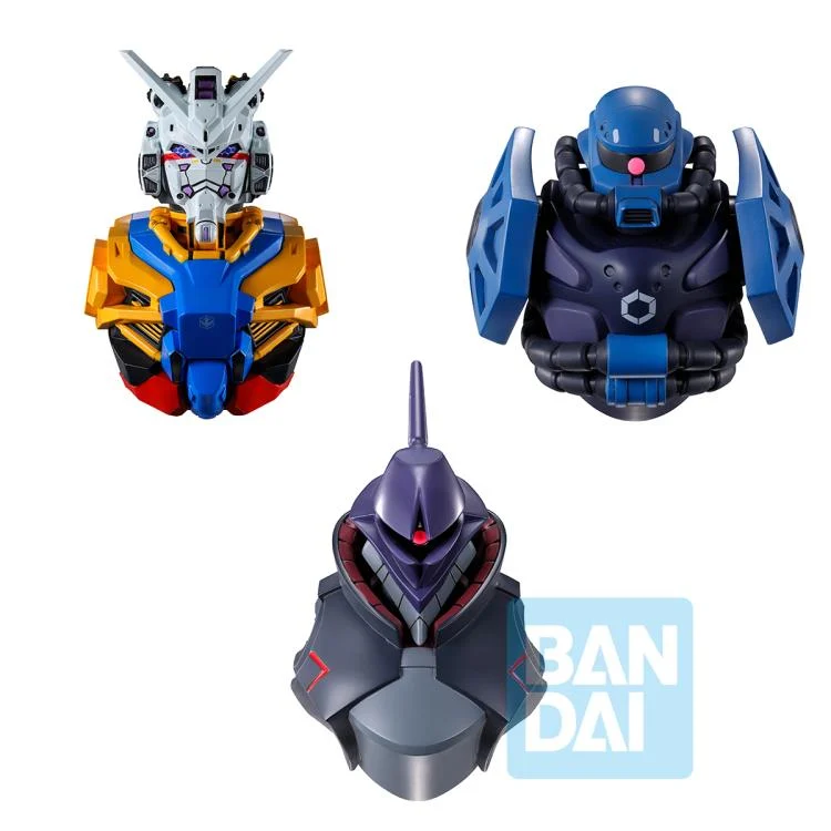 Mobile Suit Gundam GQuuuuuuX Ichibansho Zakka Gundam MS Head Magnet Box of 4 Magnets - Image 2