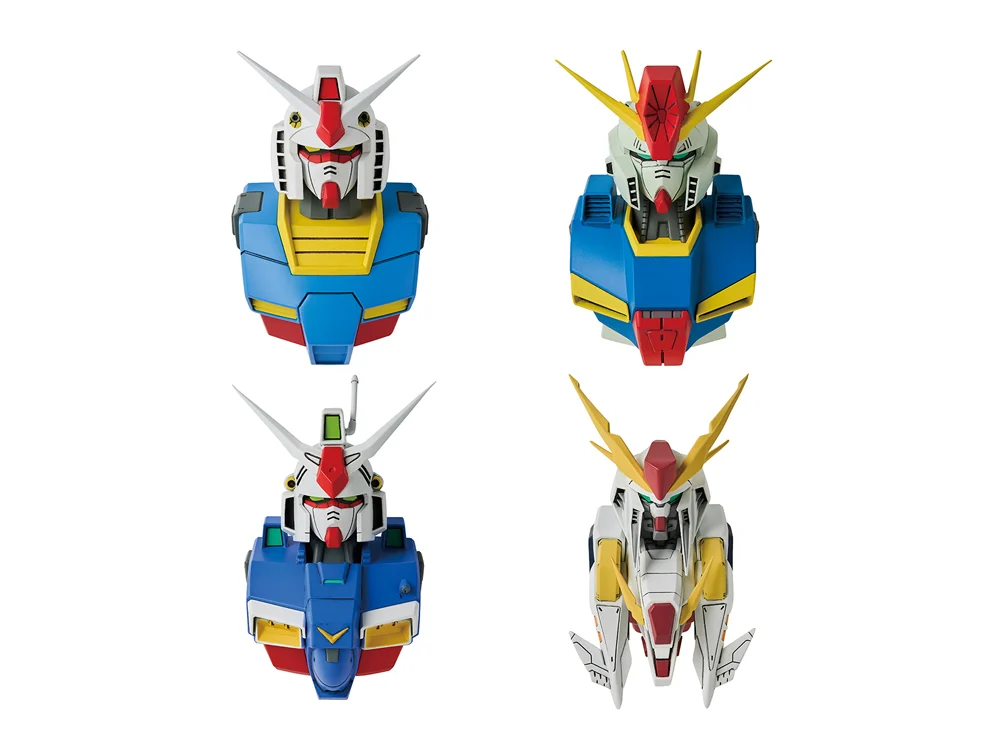 Mobile Suit Gundam Ichibansho Zakka Gundam MS Head Box of 4 Magnets