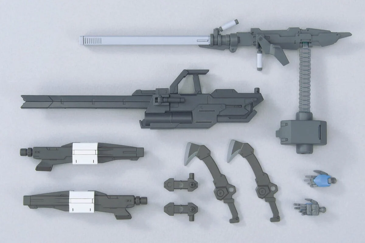 Mobile Suit Gundam Iron-Blooded Orphans Option Parts Set Gunpla 12 Large Railgun 1/144 Scale Accessory Set