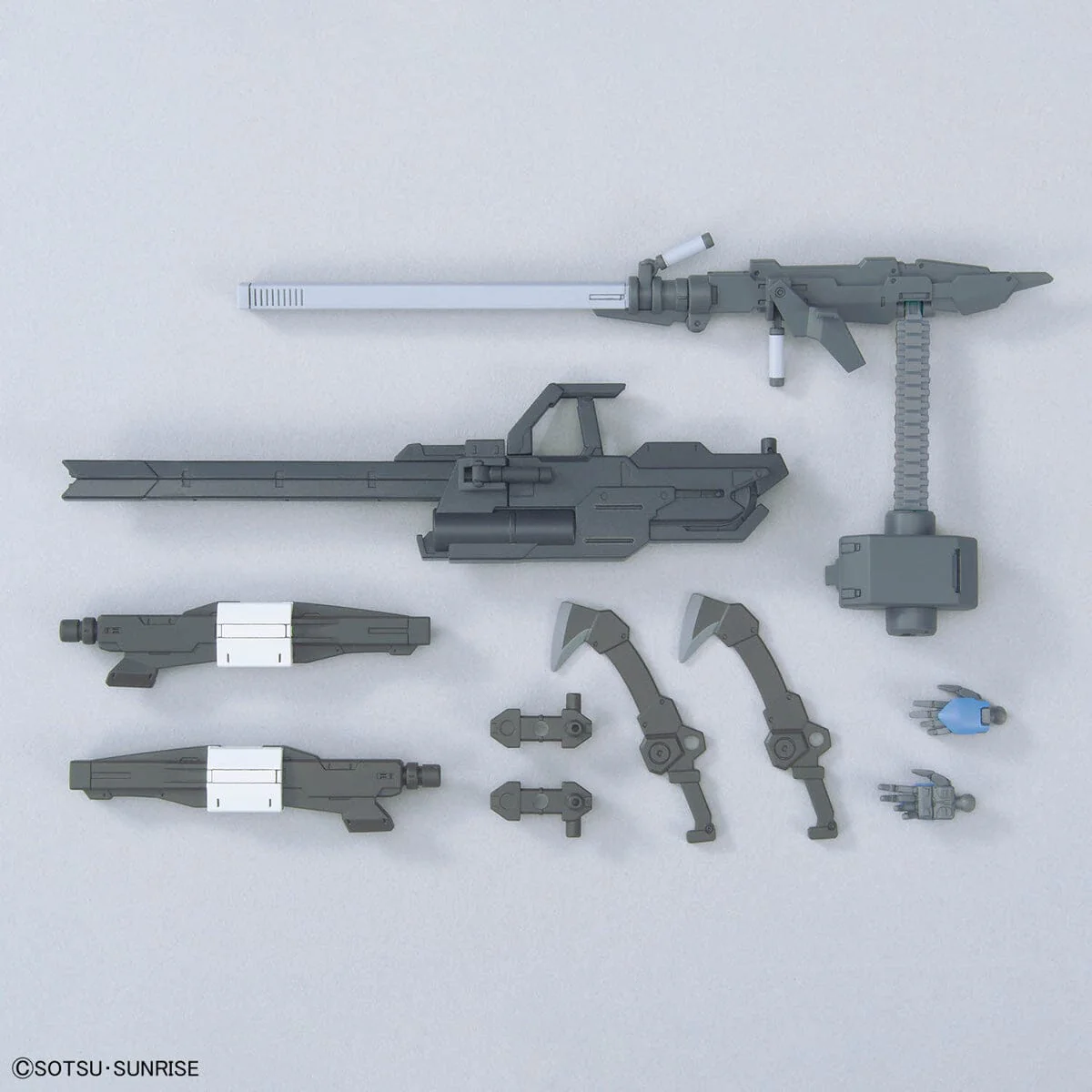 Mobile Suit Gundam Iron-Blooded Orphans Option Parts Set Gunpla 12 Large Railgun 1/144 Scale Accessory Set - Image 3