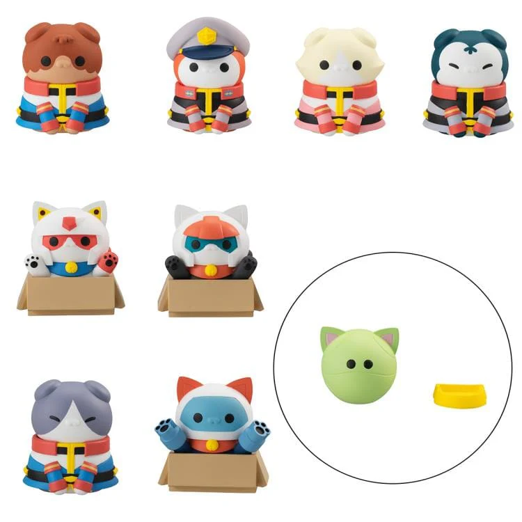 Mobile Suit Gundam Mega Cat Project Nyandam! Earth Federation Forces Box of 8 Figures (With Gift) - Image 31