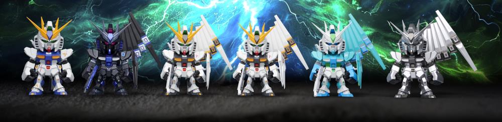 Mobile Suit Gundam QMSV Mini Nu Gundam Box of 8 Random Figures - Image 2