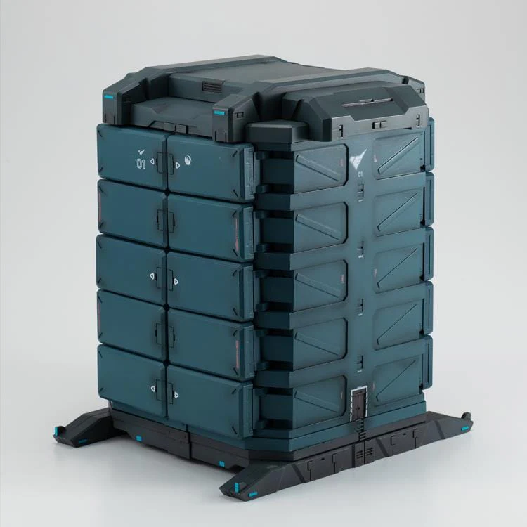 Mobile Suit Gundam The Witch From Mercury Realistic Model Series G Structure (GS07-A) MS Container (Weathering Color Edition) - Image 3
