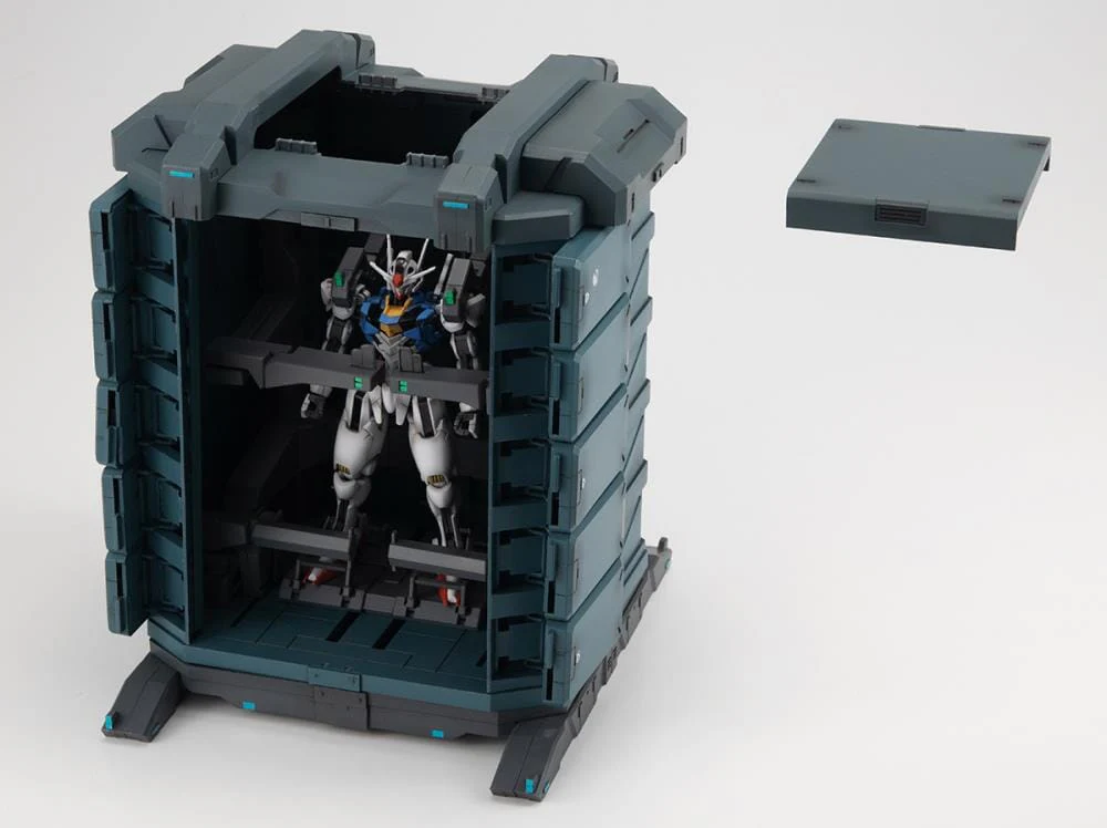 Mobile Suit Gundam The Witch From Mercury Realistic Model Series G Structure (GS07-A) MS Container (Weathering Color Edition) - Image 7