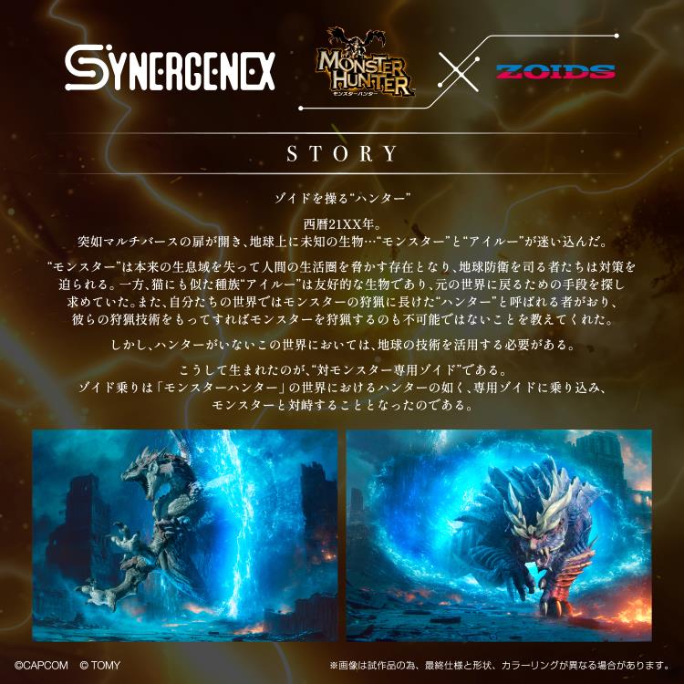 Zoids x Monster Hunter Synergenex Series Knuckle Kong Rajang 1/35 Scale Model Kit - Image 13
