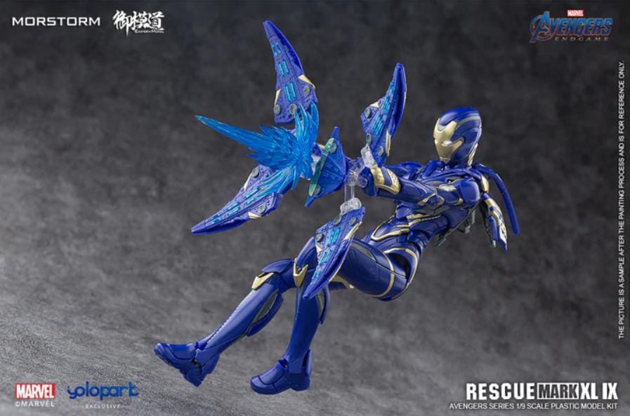 Avengers Endgame Rescue Mark 49 Normal (Standard Ver.) 1/9 Scale Model Kit - Image 9