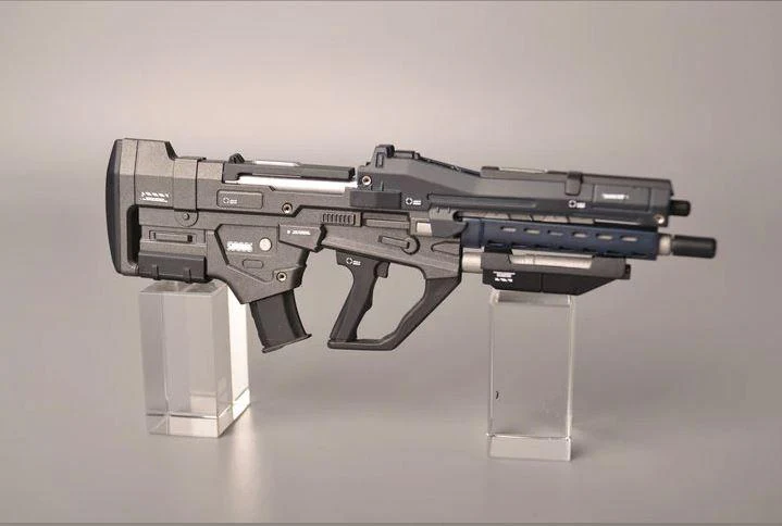 Moto King Unpainted Unassembled Assault weapon set ( LED unit included ) for 1/100 Gundam & 1/6 humanoid model Mobile Suit - Image 3