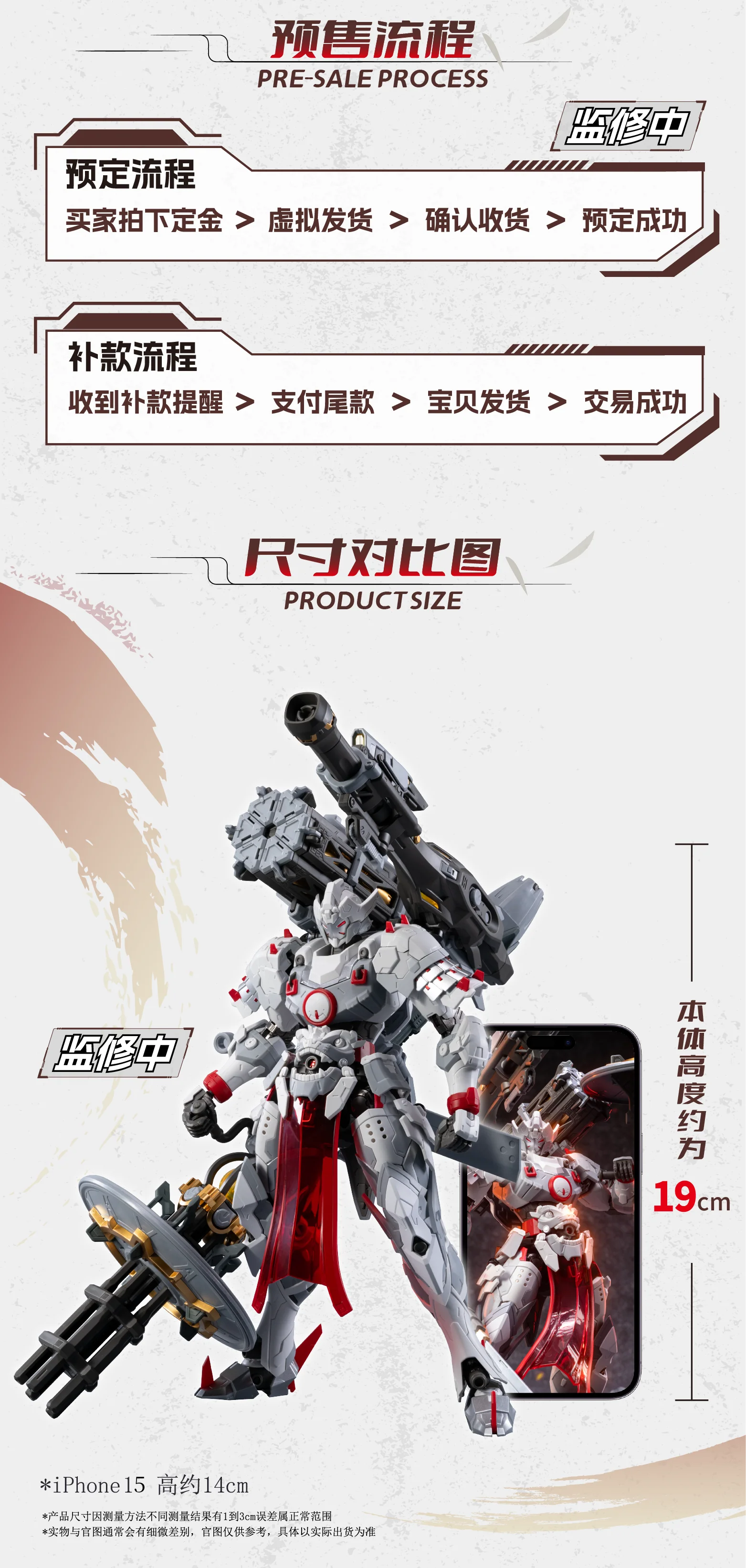Legend of Star General MNP-XH13 Wei Yuan Zhenbei (Heavy Firepower Type) Model Kit - Image 3