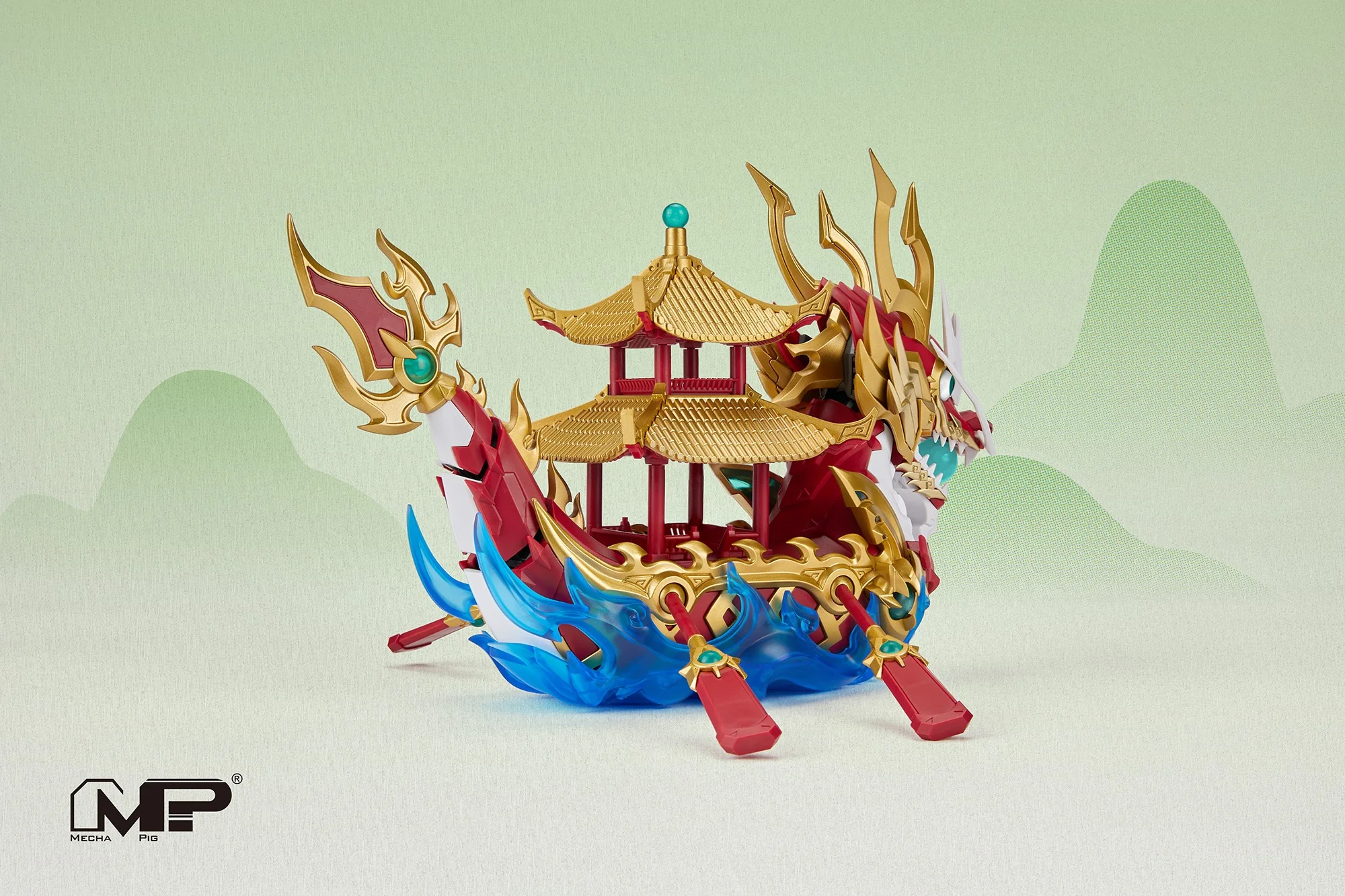 Mecha Pig MP-02R Dragon Boat (Red Ver.) Model Kit - Image 2