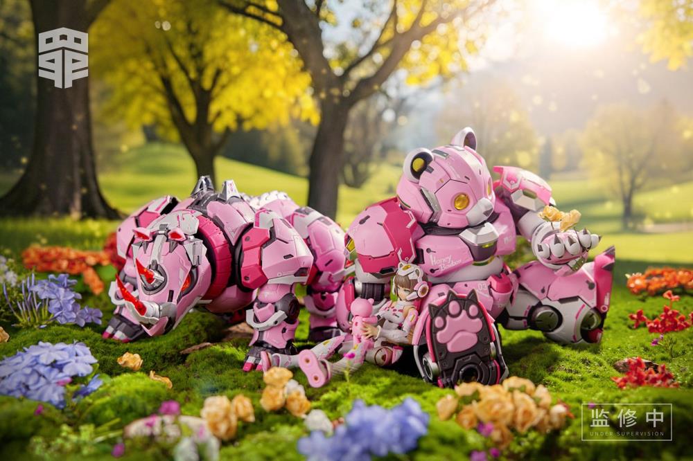 Seven Deadly Sins SIN-03 Sloth with Honey the Bear and Coconut the Rhino Crash 1/10 Scale Model Kit - Image 19