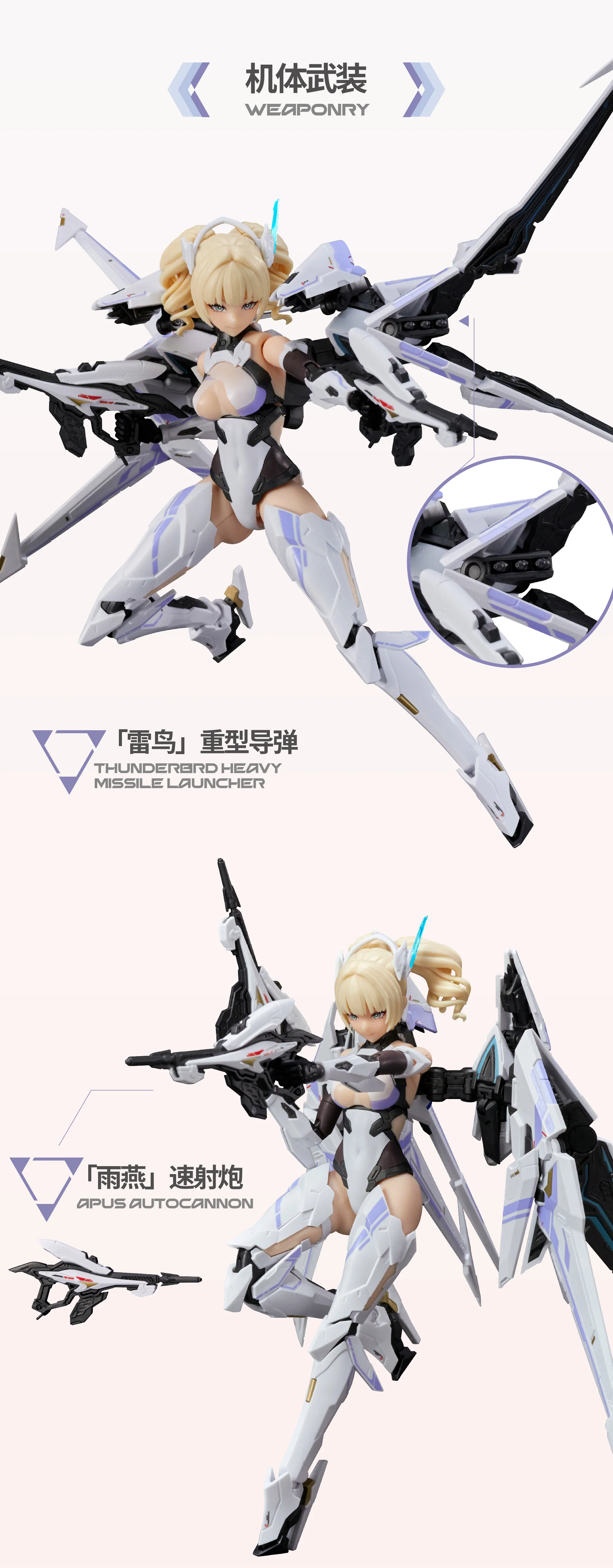 MG-02 Chinese Mythology Falcon 1/10 Scale Model Kit - Image 13
