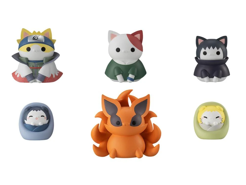Naruto Shippuden Nyaruto! Mega Cat Project Vol.5 Once Upon a Time in Konoha Boxed Set of 8 Figures (With Gift) - Image 2