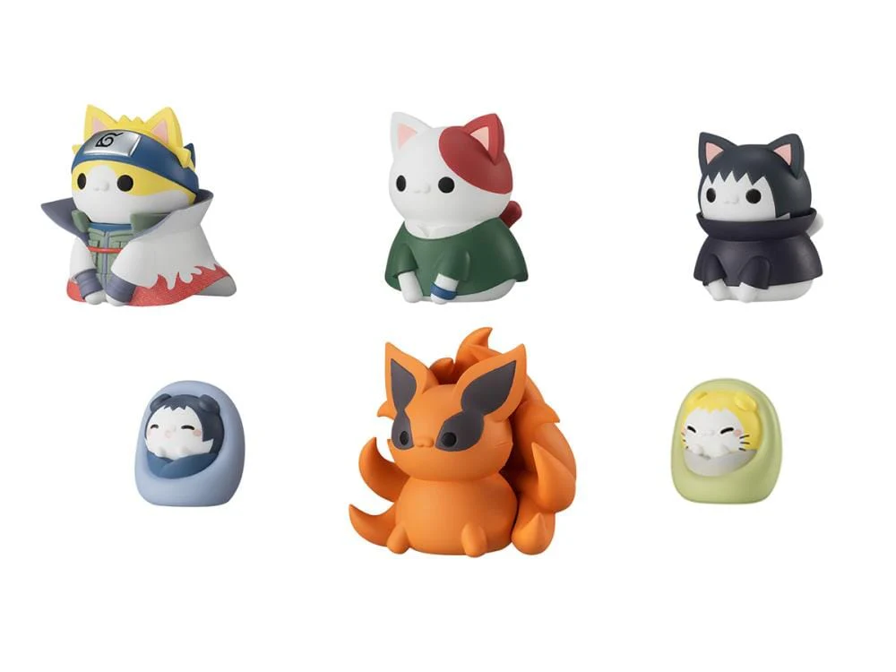 Naruto Shippuden Nyaruto! Mega Cat Project Vol.5 Once Upon a Time in Konoha Boxed Set of 8 Figures (With Gift) - Image 3