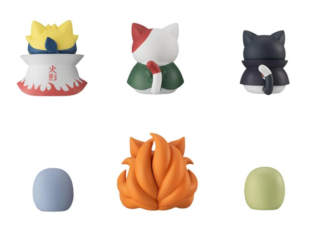 Naruto Shippuden Nyaruto! Mega Cat Project Vol.5 Once Upon a Time in Konoha Boxed Set of 8 Figures (With Gift) - Image 4