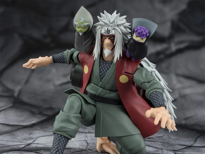Naruto Shippuden S.H.Figuarts Jiraiya -Hidden Leaf Heroic Master Sage- (Sage Mode Set) Action Figure