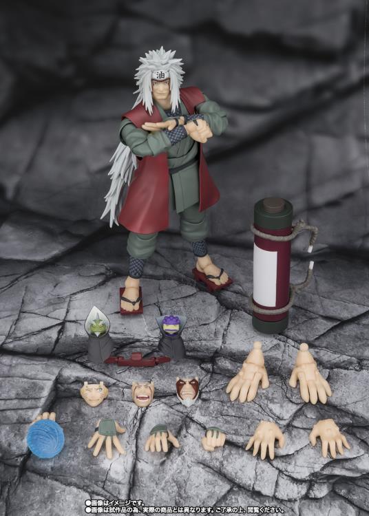 Naruto Shippuden S.H.Figuarts Jiraiya -Hidden Leaf Heroic Master Sage- (Sage Mode Set) Action Figure - Image 10